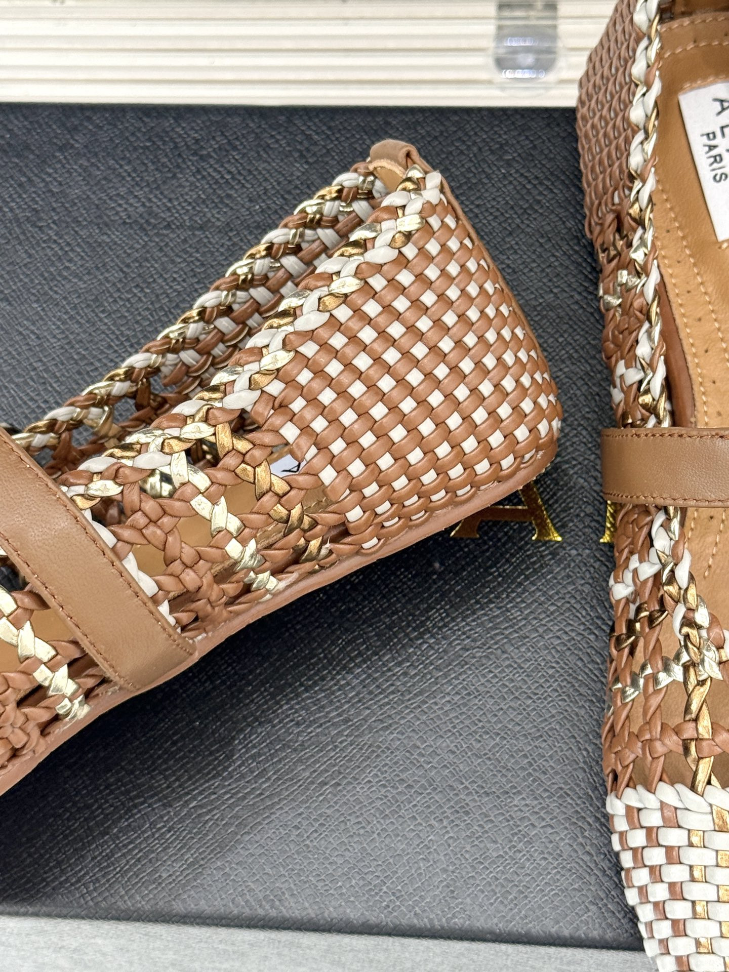 UA Alaïa Hollow Woven Mary Jane Flats(Customized Size 7-10 days production time)