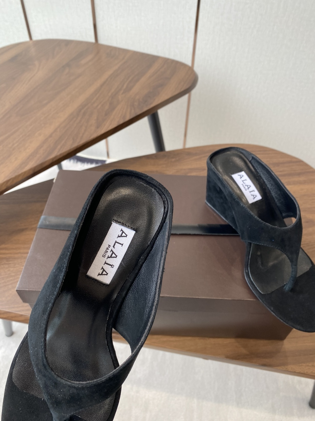 UA Alaia Wedge Cube Satin Sandal(Customized Size 7-10 days production time)