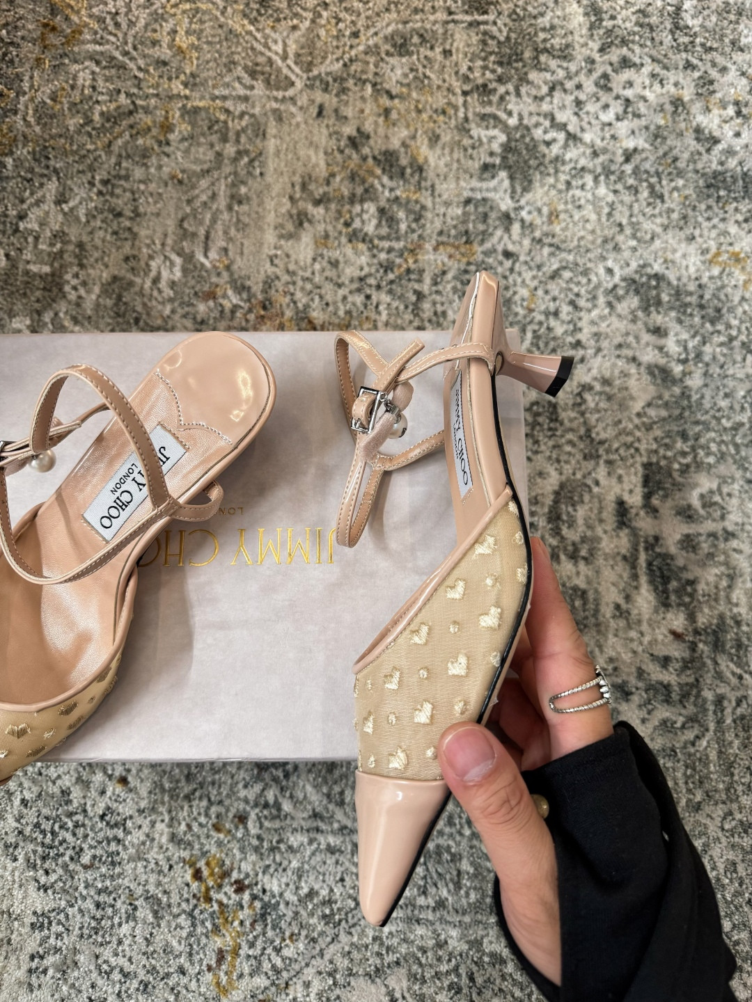 ua Ji*y Ch* aren slingbacks 4.5cm