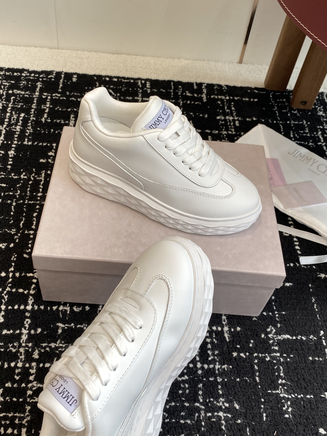 ua ji*y ch* Di*m*nd light maxi f sneakers